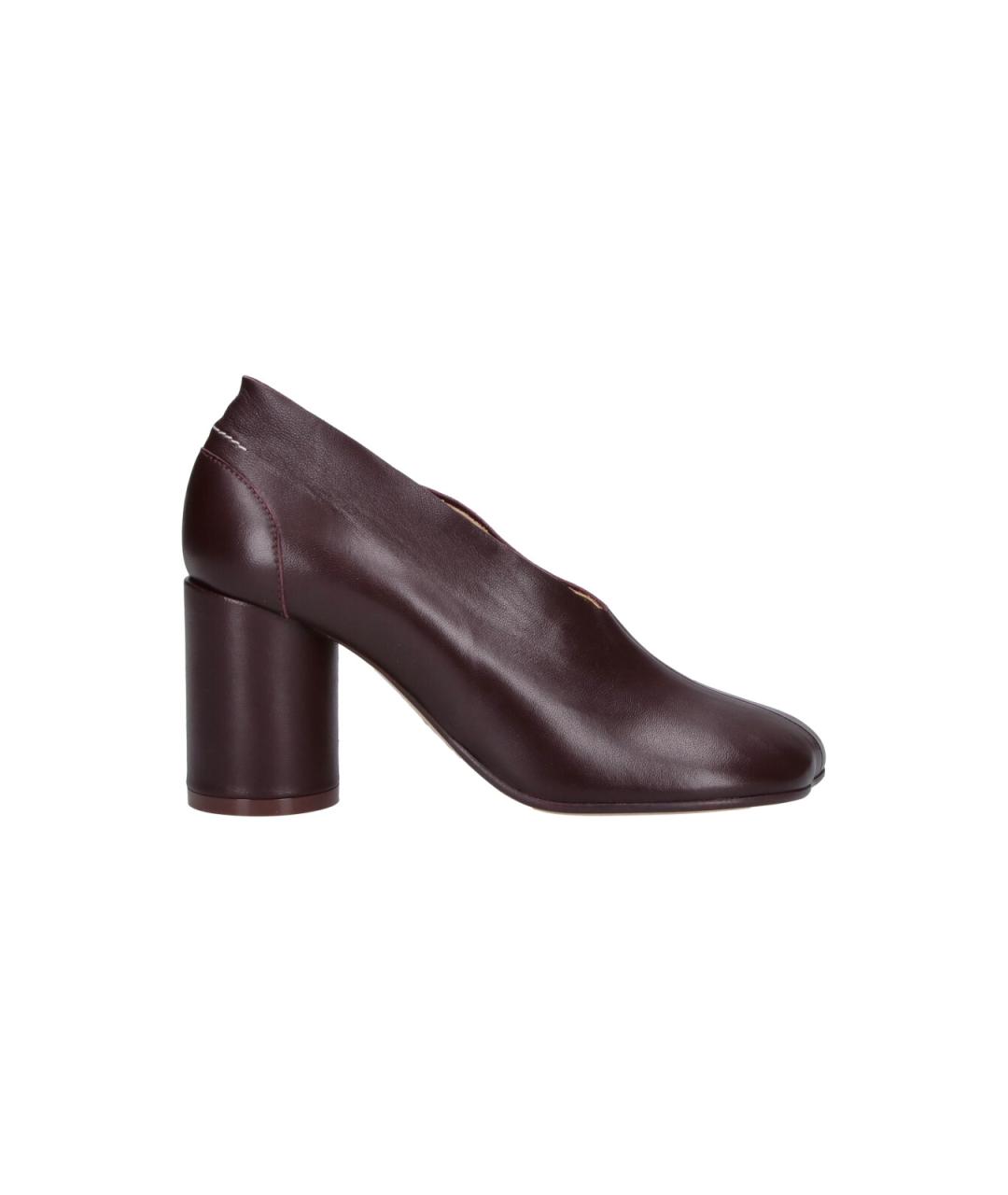MM6 MAISON MARGIELA Коричневые кожаные туфли, фото 1