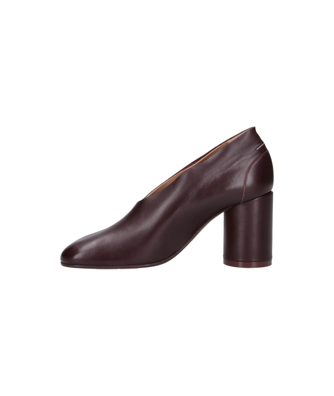 MM6 MAISON MARGIELA Коричневые кожаные туфли, фото 3