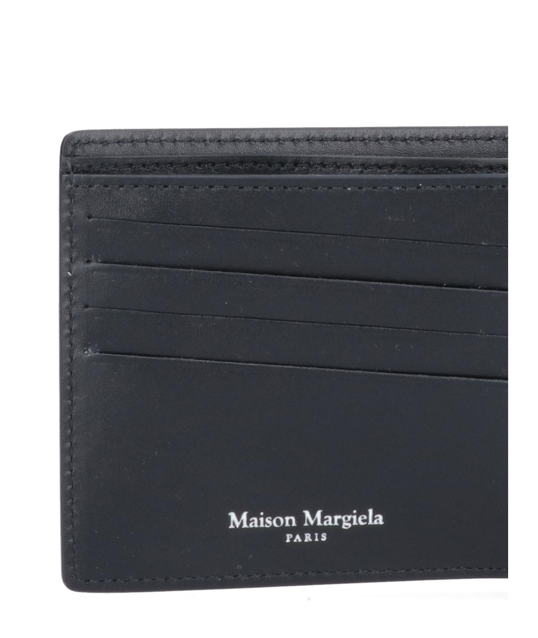 MAISON MARGIELA Черный кожаный кошелек, фото 4