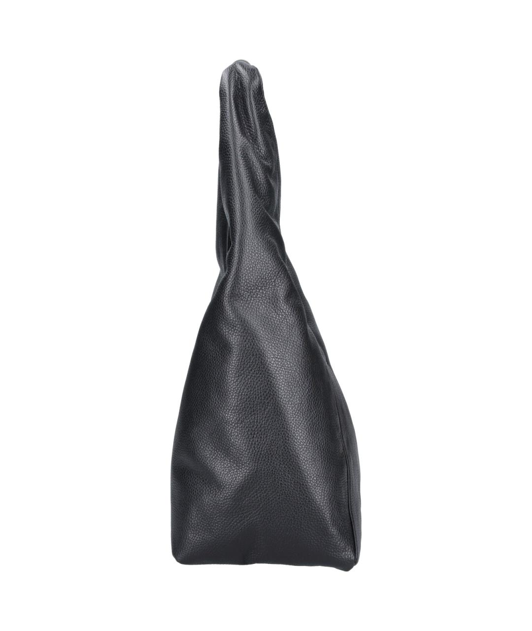 MM6 MAISON MARGIELA Черная кожаная сумка с короткими ручками, фото 5