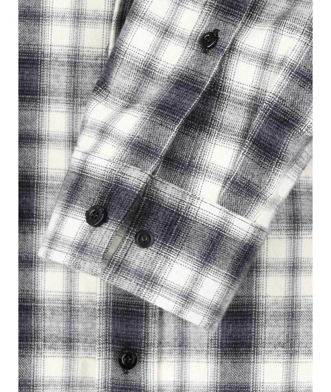 BALENCIAGA Серая хлопковая кэжуал рубашка, фото 5