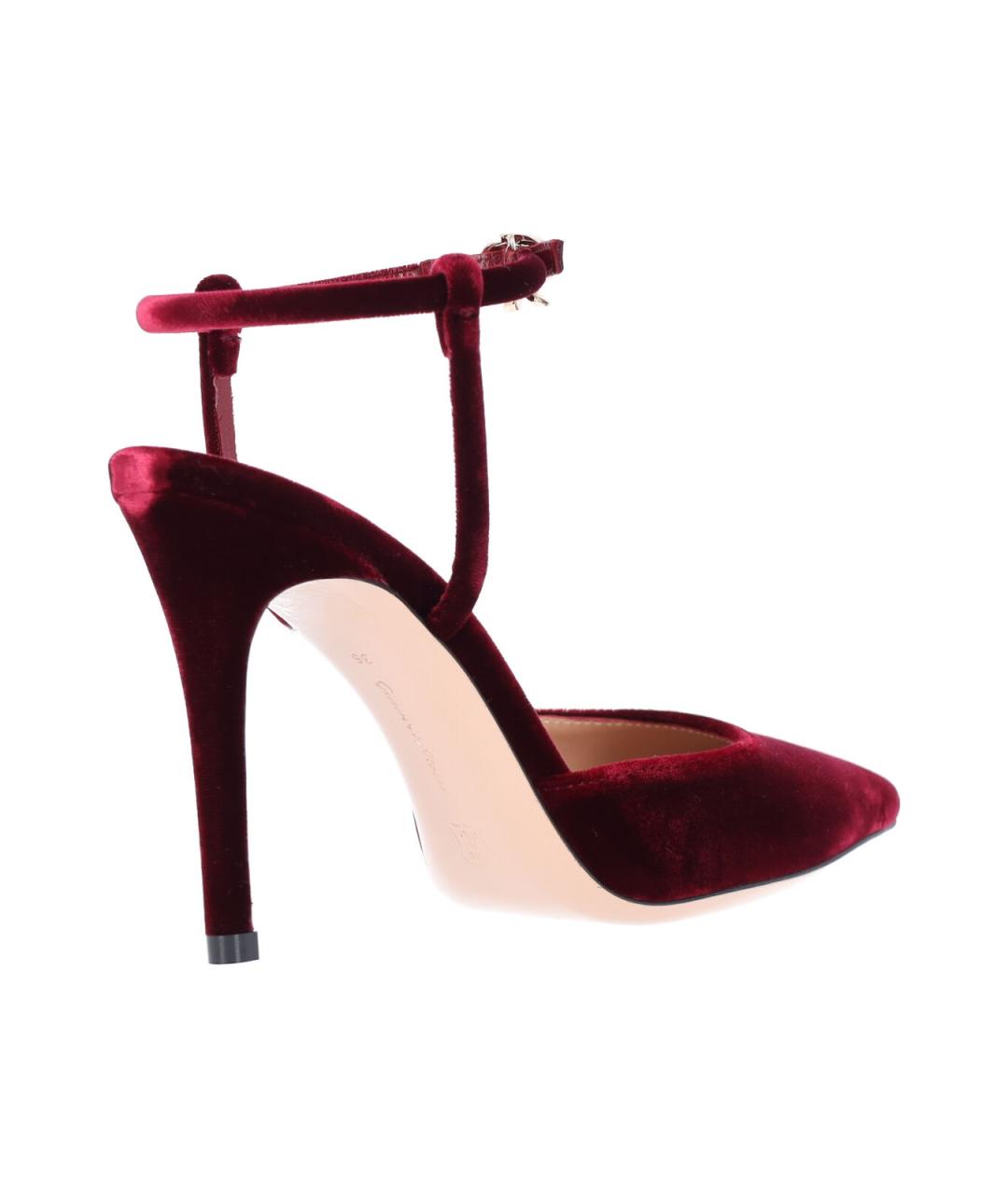 GIANVITO ROSSI Красные кожаные туфли, фото 4