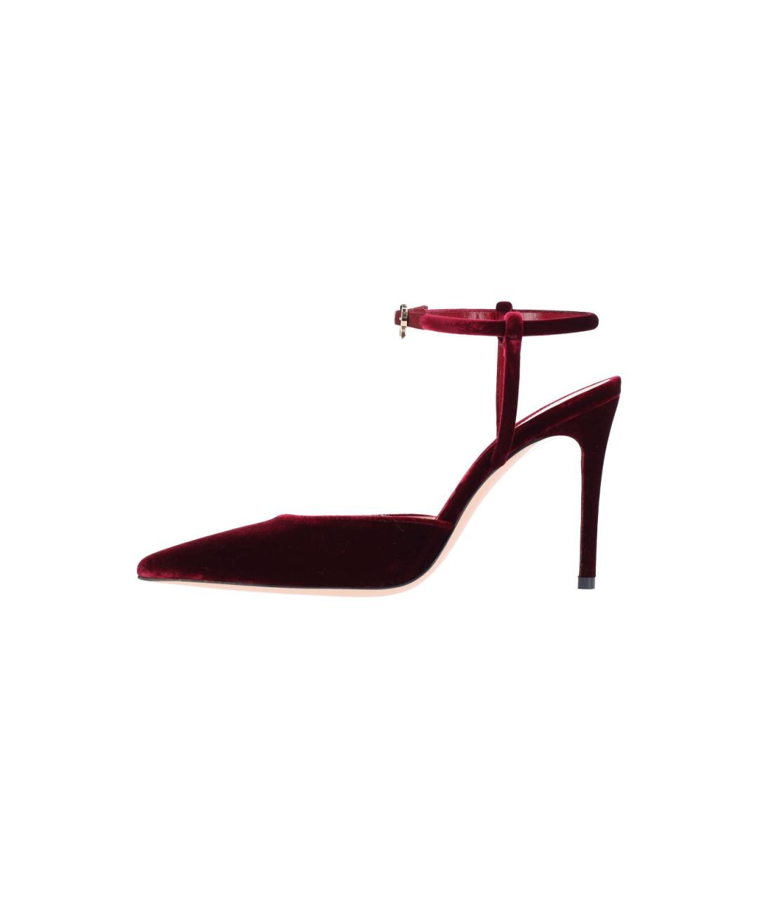 GIANVITO ROSSI Красные кожаные туфли, фото 3