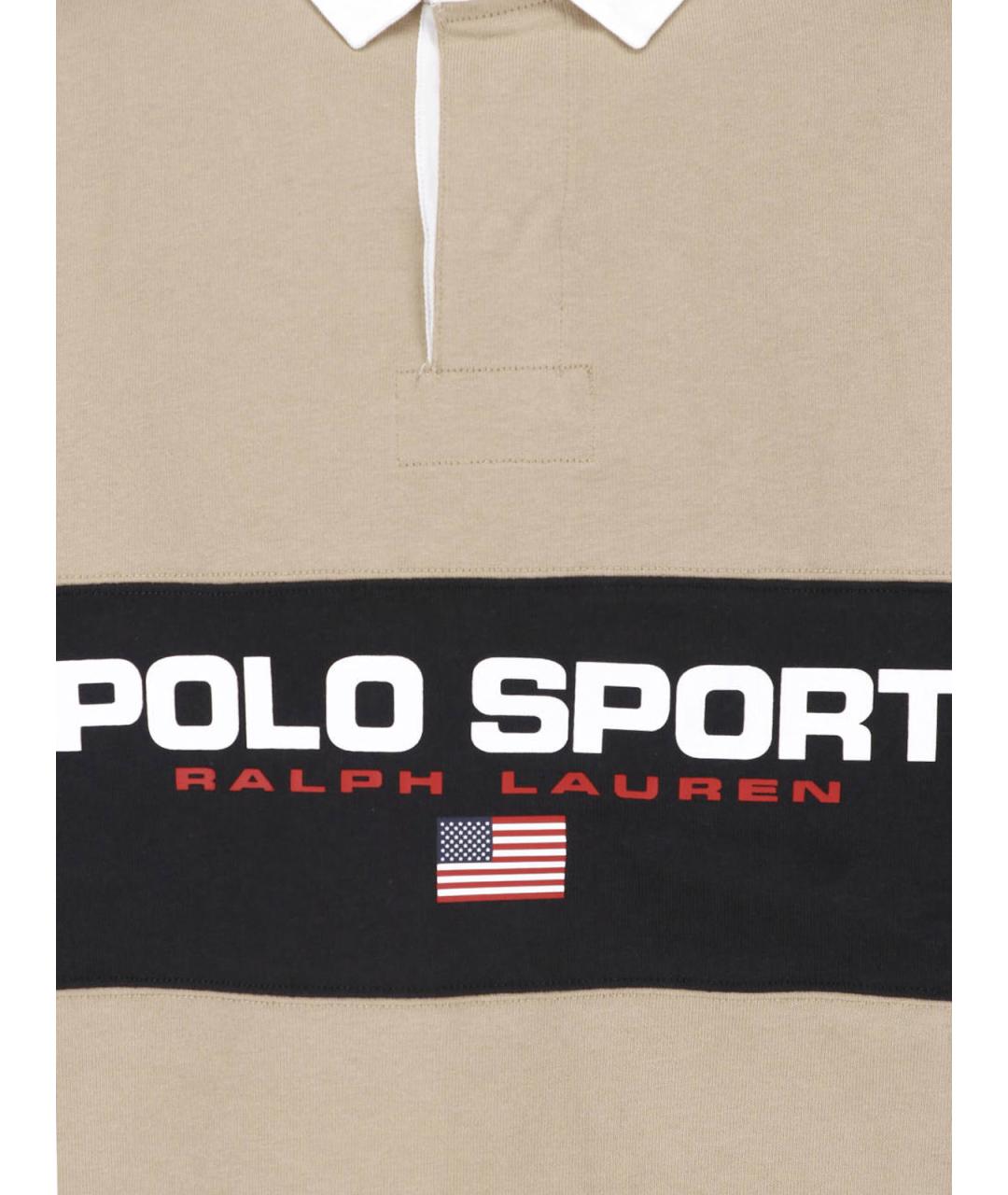 POLO RALPH LAUREN Зеленое хлопковое поло с длинным рукавом, фото 3