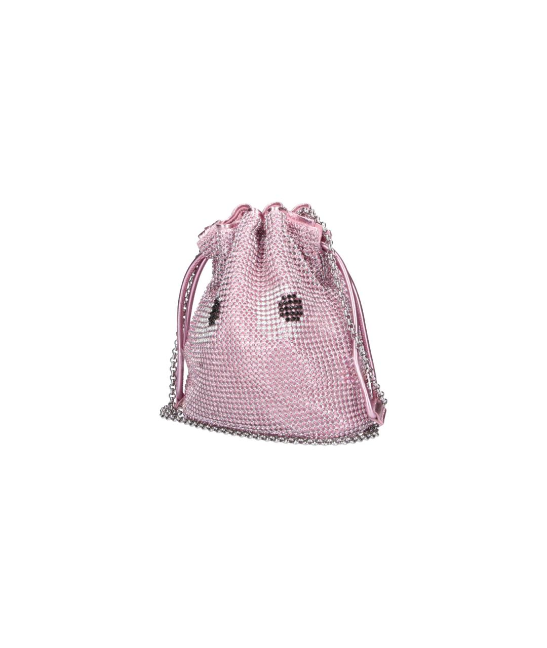 ANYA HINDMARCH Розовая тканевая сумка с короткими ручками, фото 2