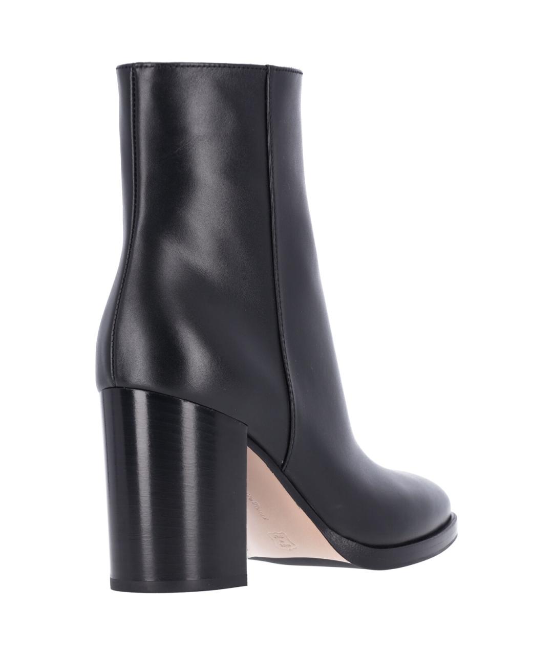 GIANVITO ROSSI Черные кожаные ботильоны, фото 4