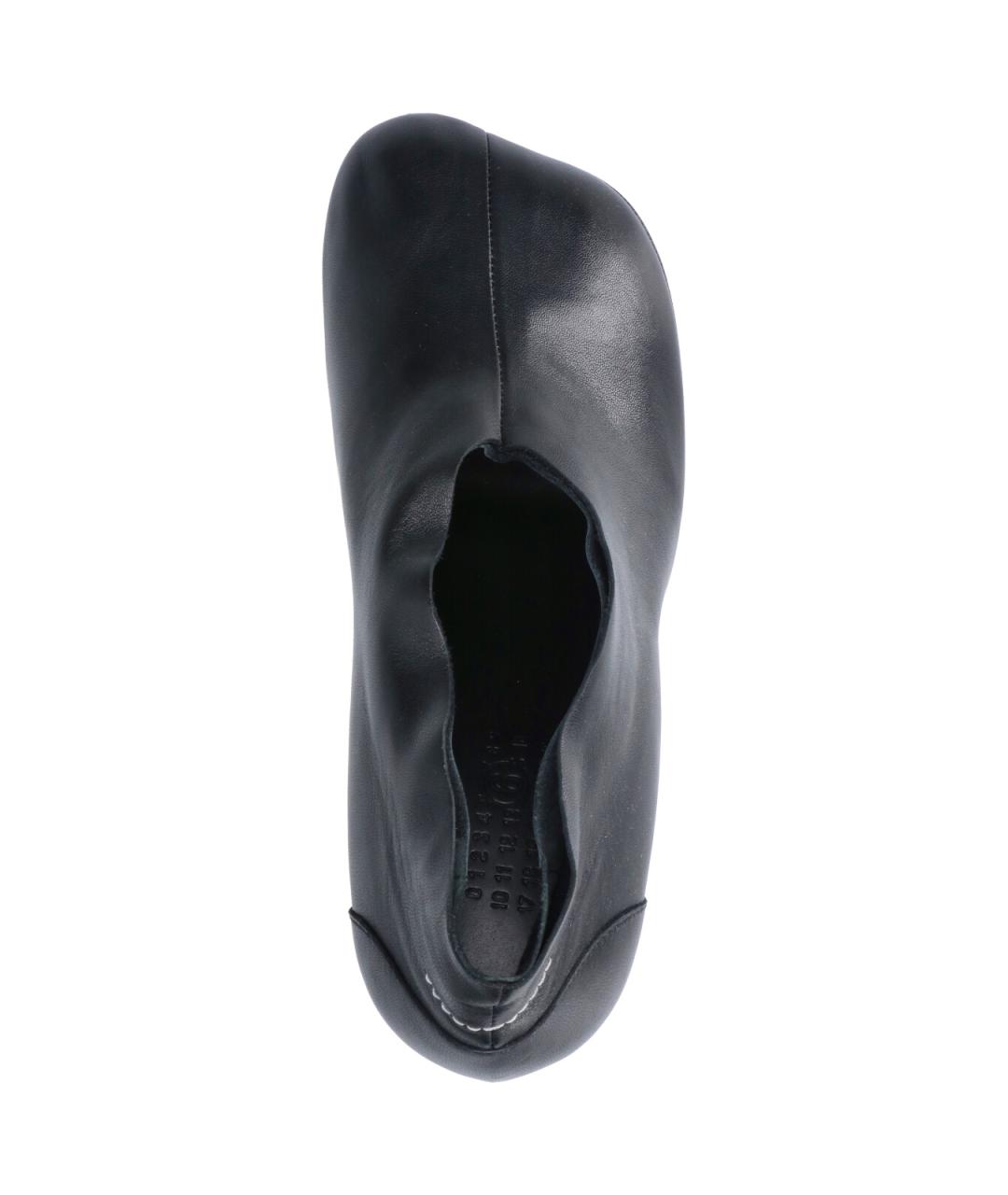 MM6 MAISON MARGIELA Черные кожаные туфли, фото 5