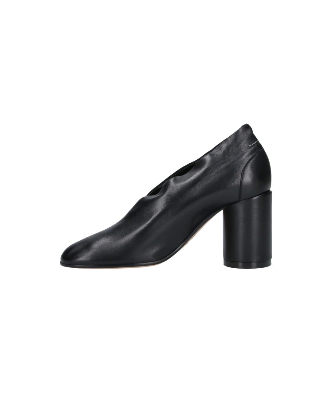MM6 MAISON MARGIELA Черные кожаные туфли, фото 3