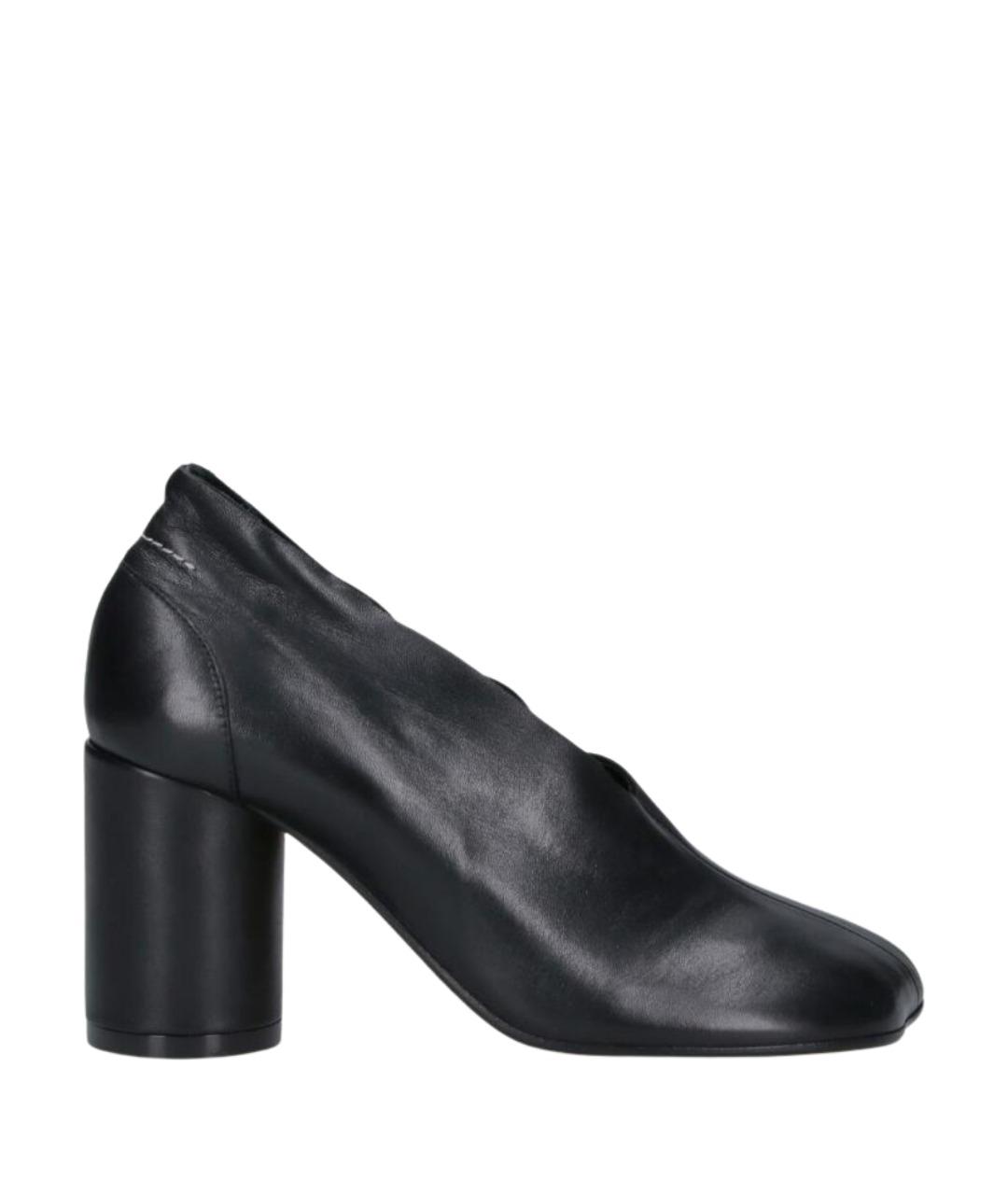 MM6 MAISON MARGIELA Черные кожаные туфли, фото 1