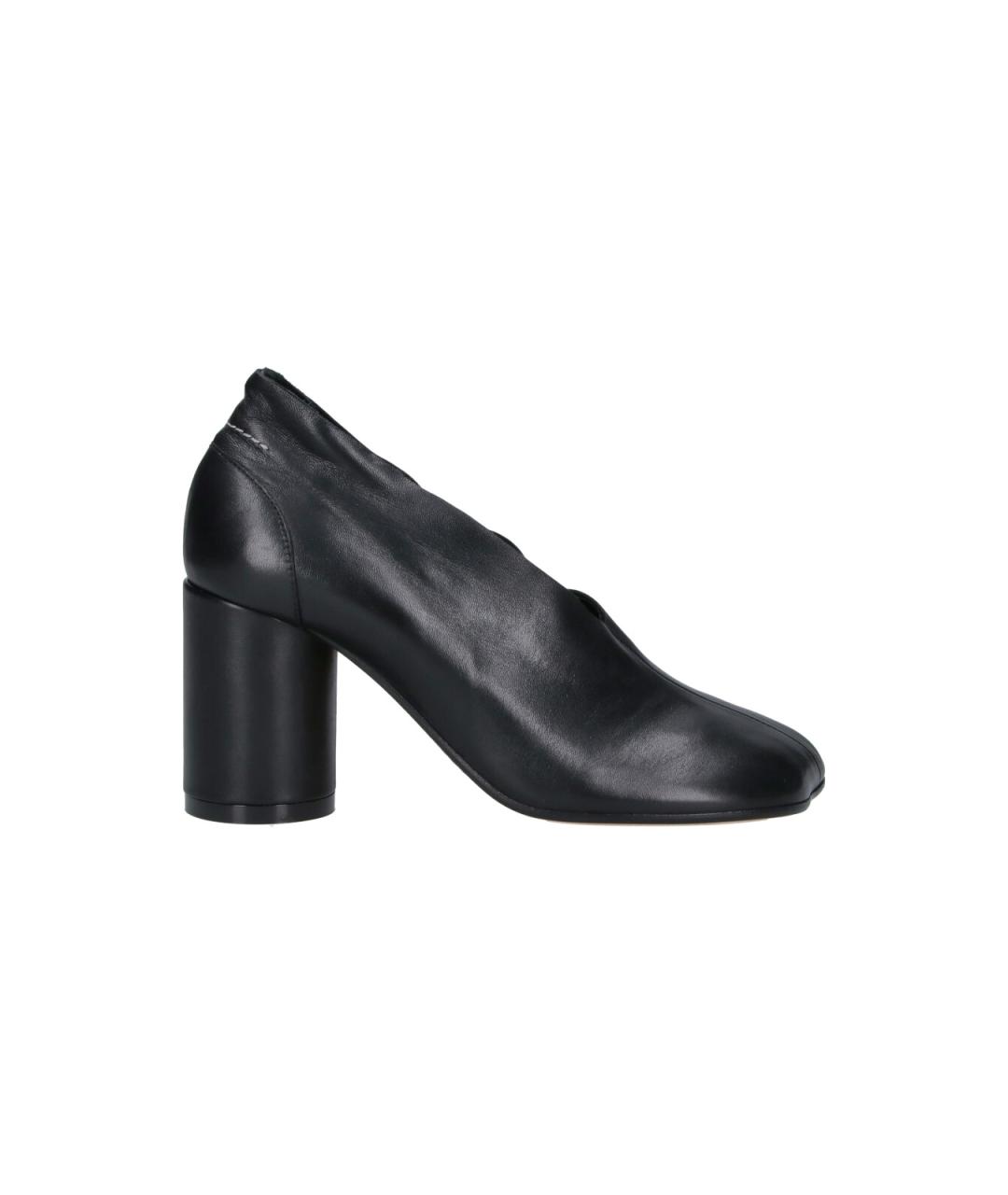 MM6 MAISON MARGIELA Черные кожаные туфли, фото 6