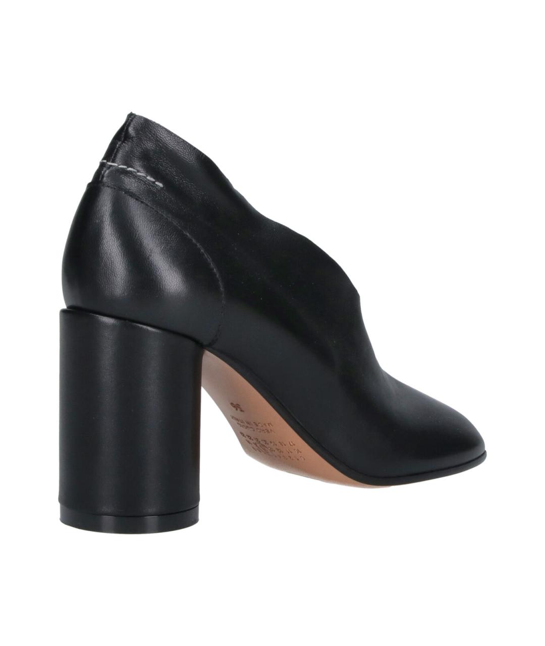 MM6 MAISON MARGIELA Черные кожаные туфли, фото 4