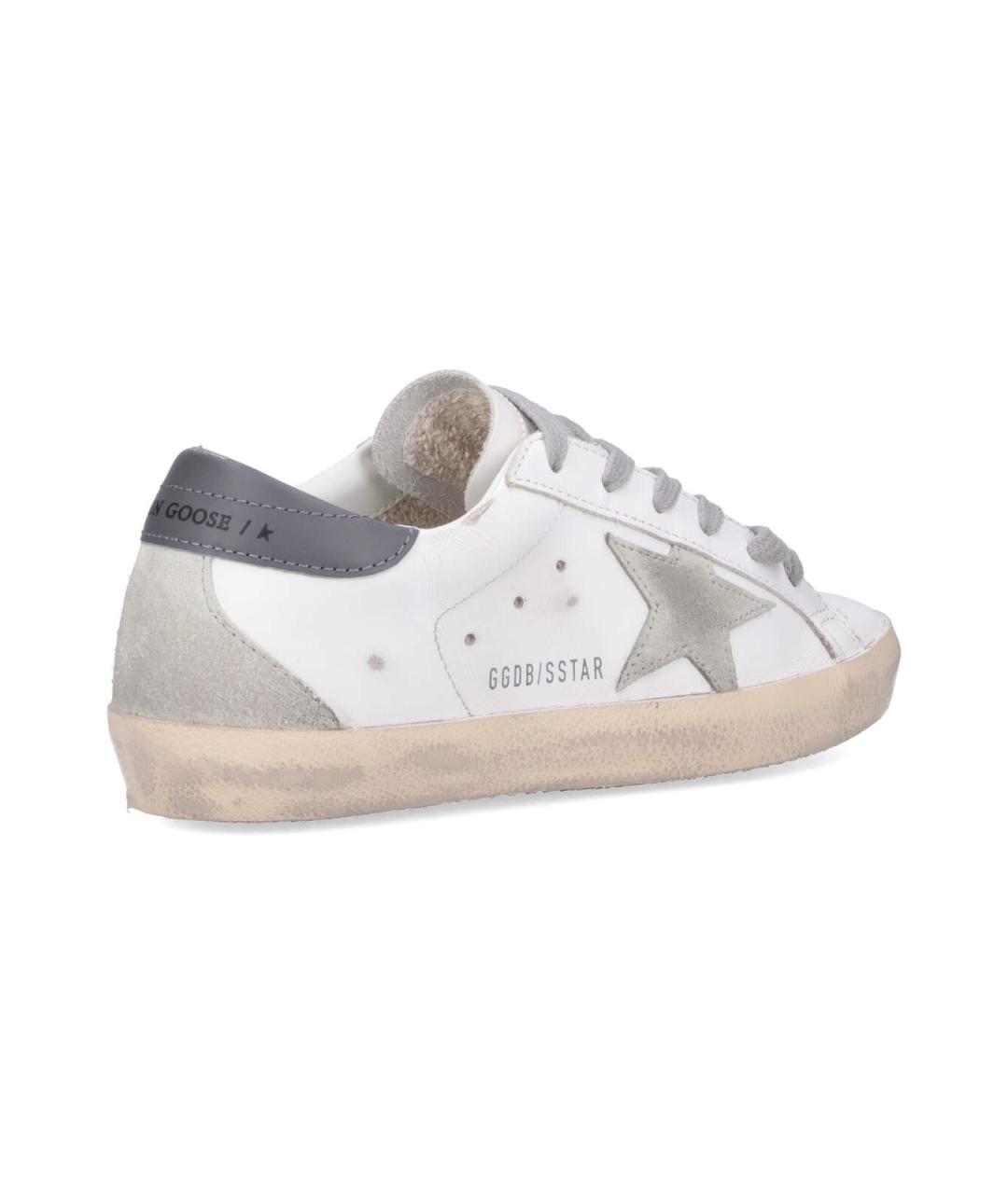 GOLDEN GOOSE Белые кожаные кеды, фото 4