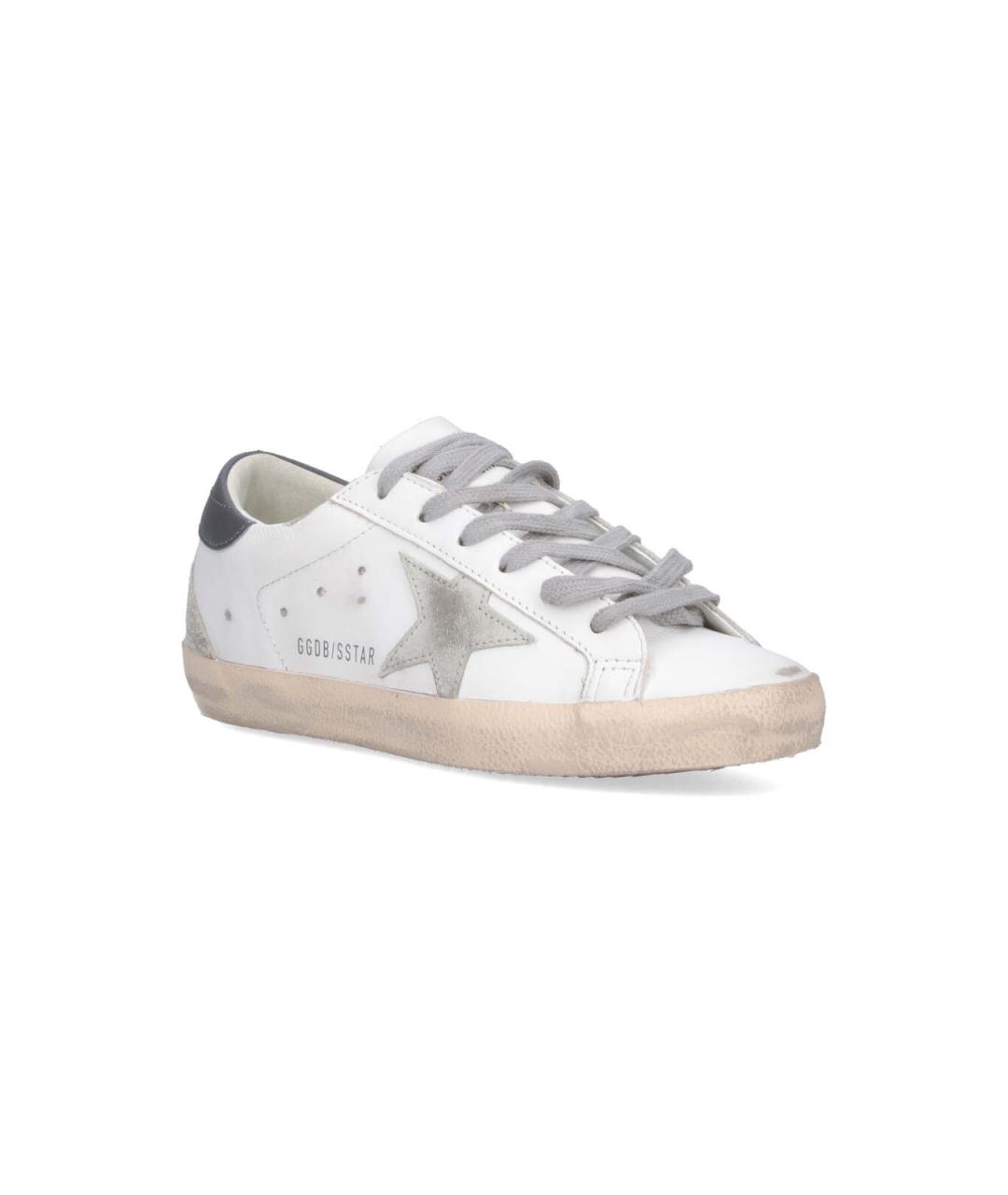GOLDEN GOOSE Белые кожаные кеды, фото 2