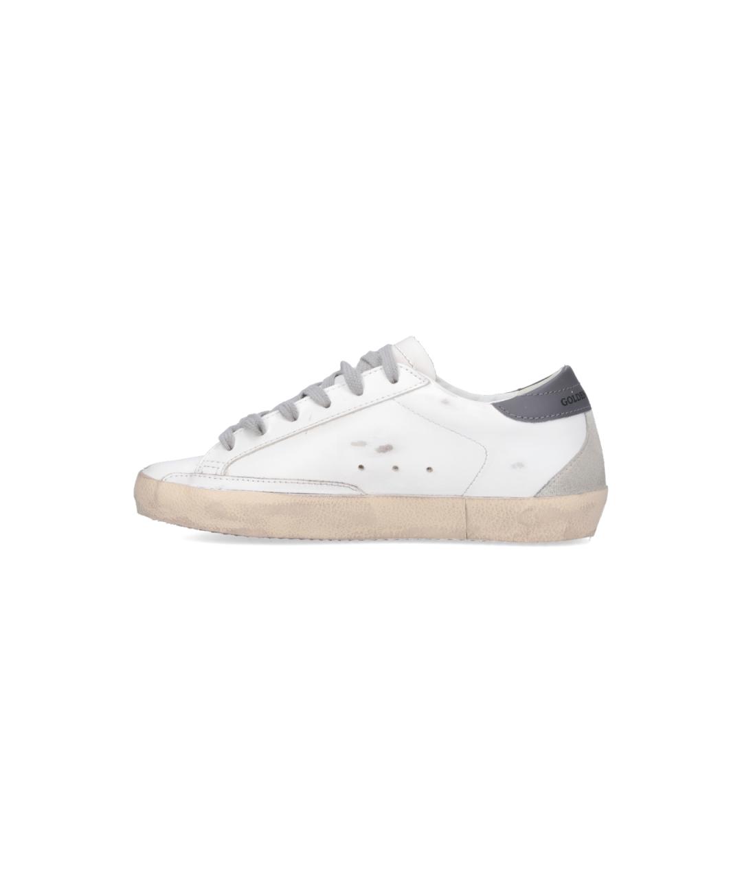 GOLDEN GOOSE Белые кожаные кеды, фото 3