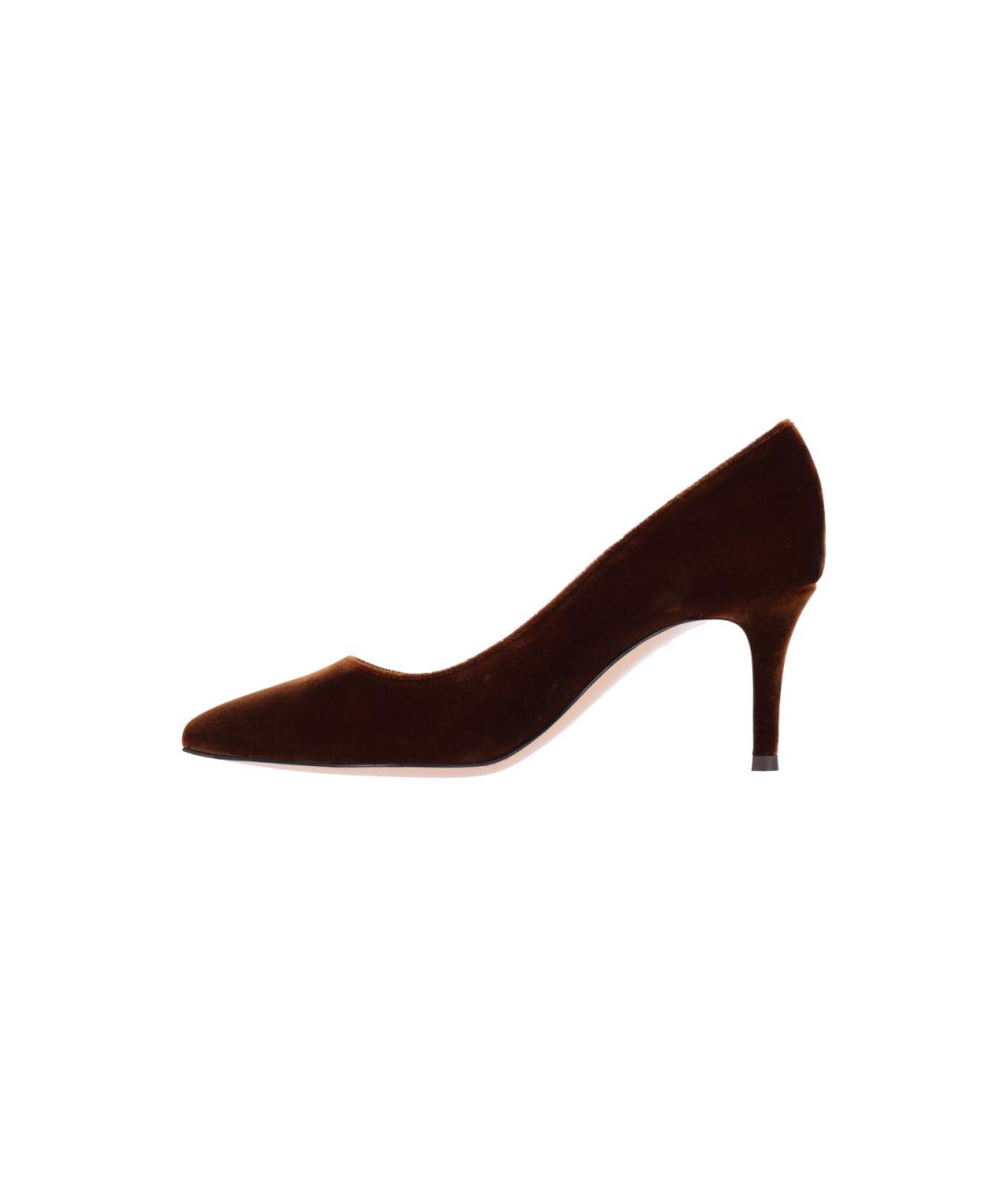 GIANVITO ROSSI Коричневые кожаные туфли, фото 3
