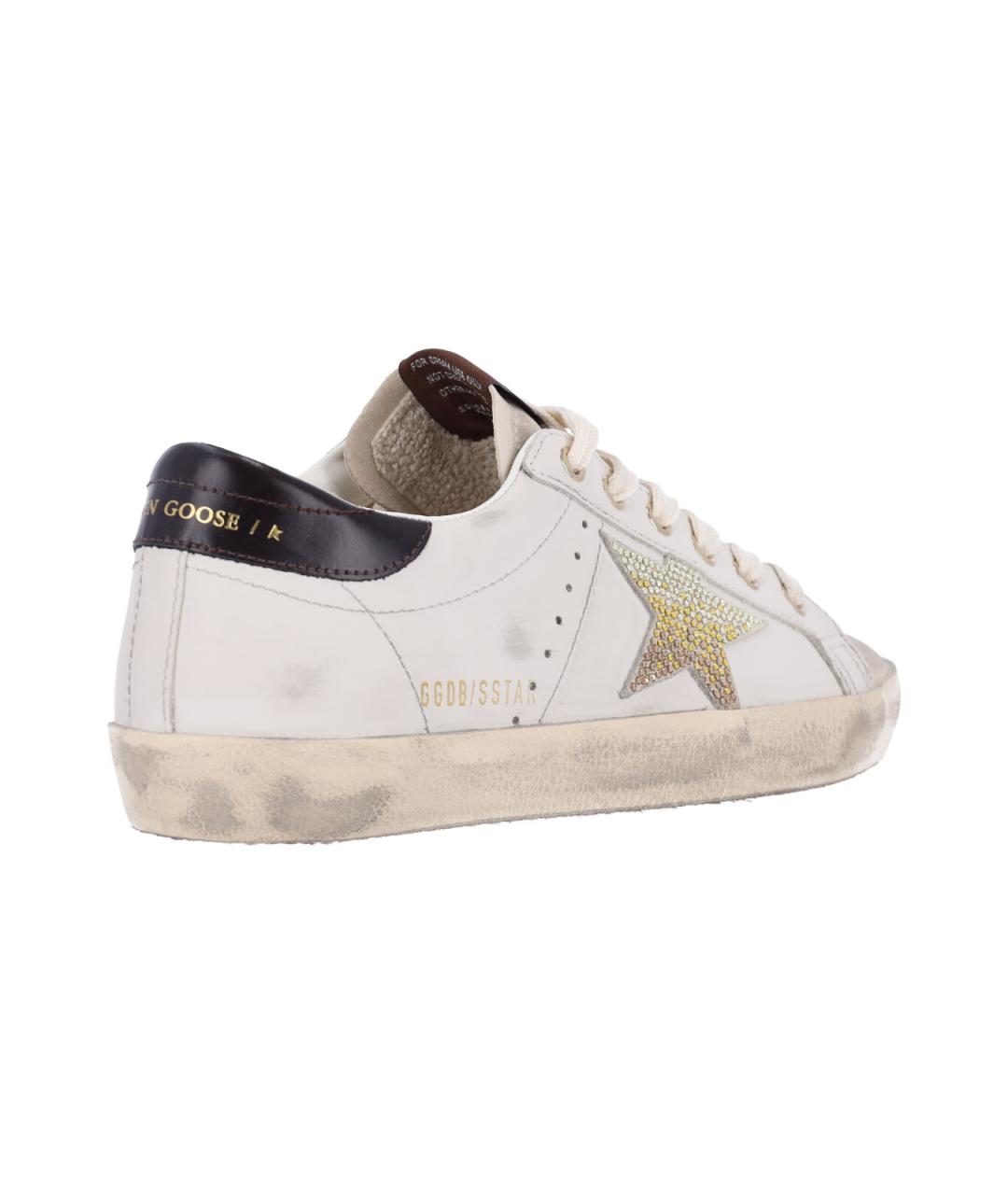 GOLDEN GOOSE Белые кожаные кеды, фото 4