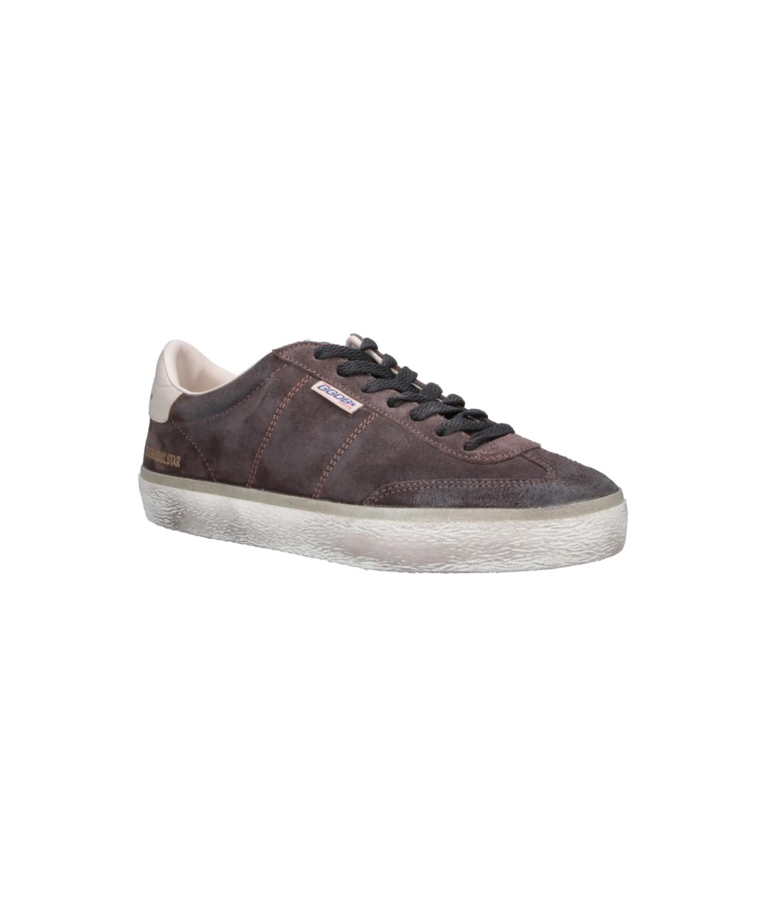 GOLDEN GOOSE Коричневые низкие кроссовки / кеды, фото 2