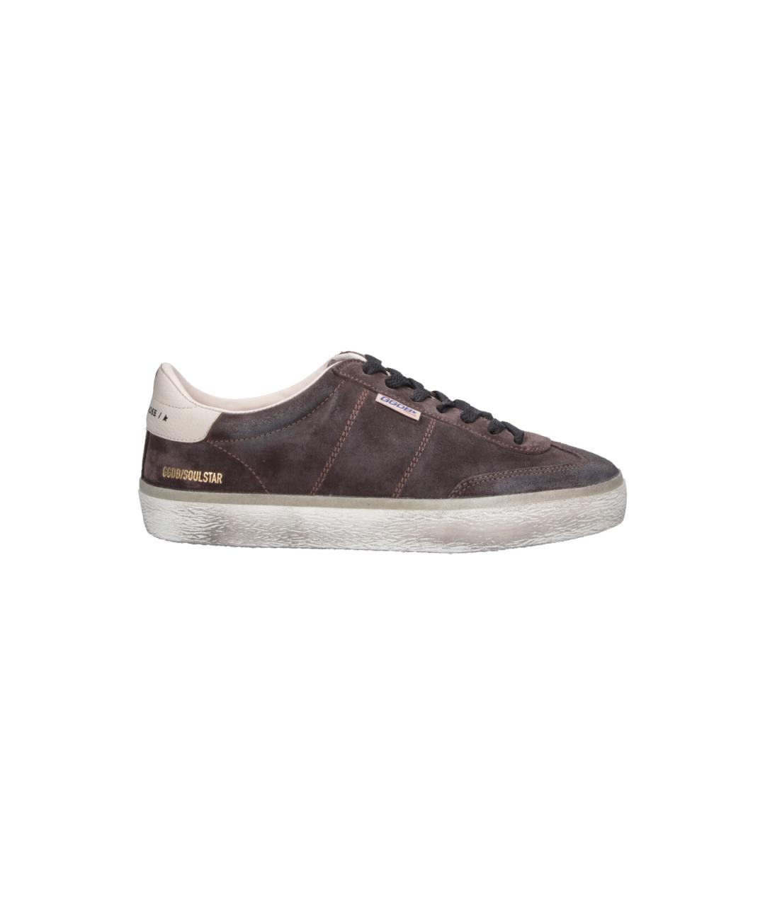 GOLDEN GOOSE Коричневые низкие кроссовки / кеды, фото 1