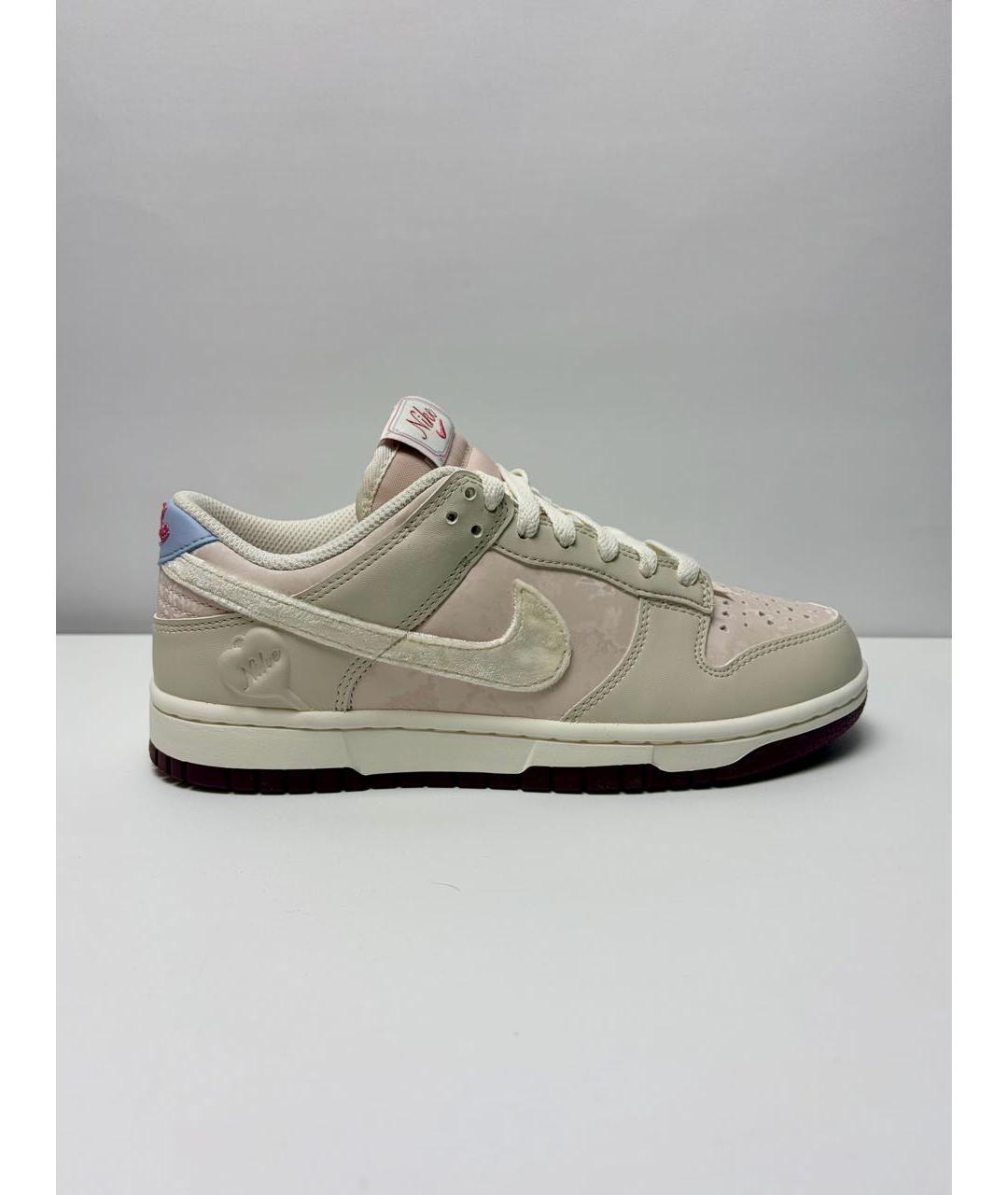 NIKE Бежевые кожаные кеды, фото 7