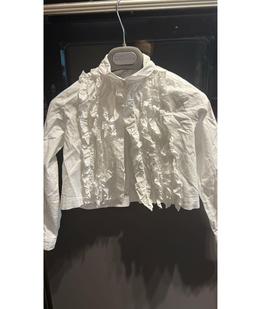 MSGM Белая хлопковая рубашка/блузка, фото 4