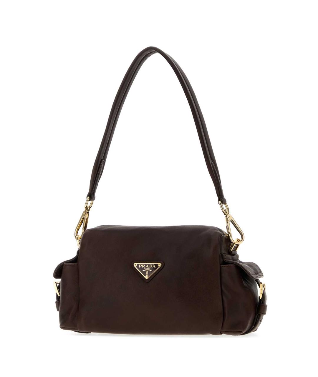 PRADA Коричневая кожаная сумка через плечо, фото 2
