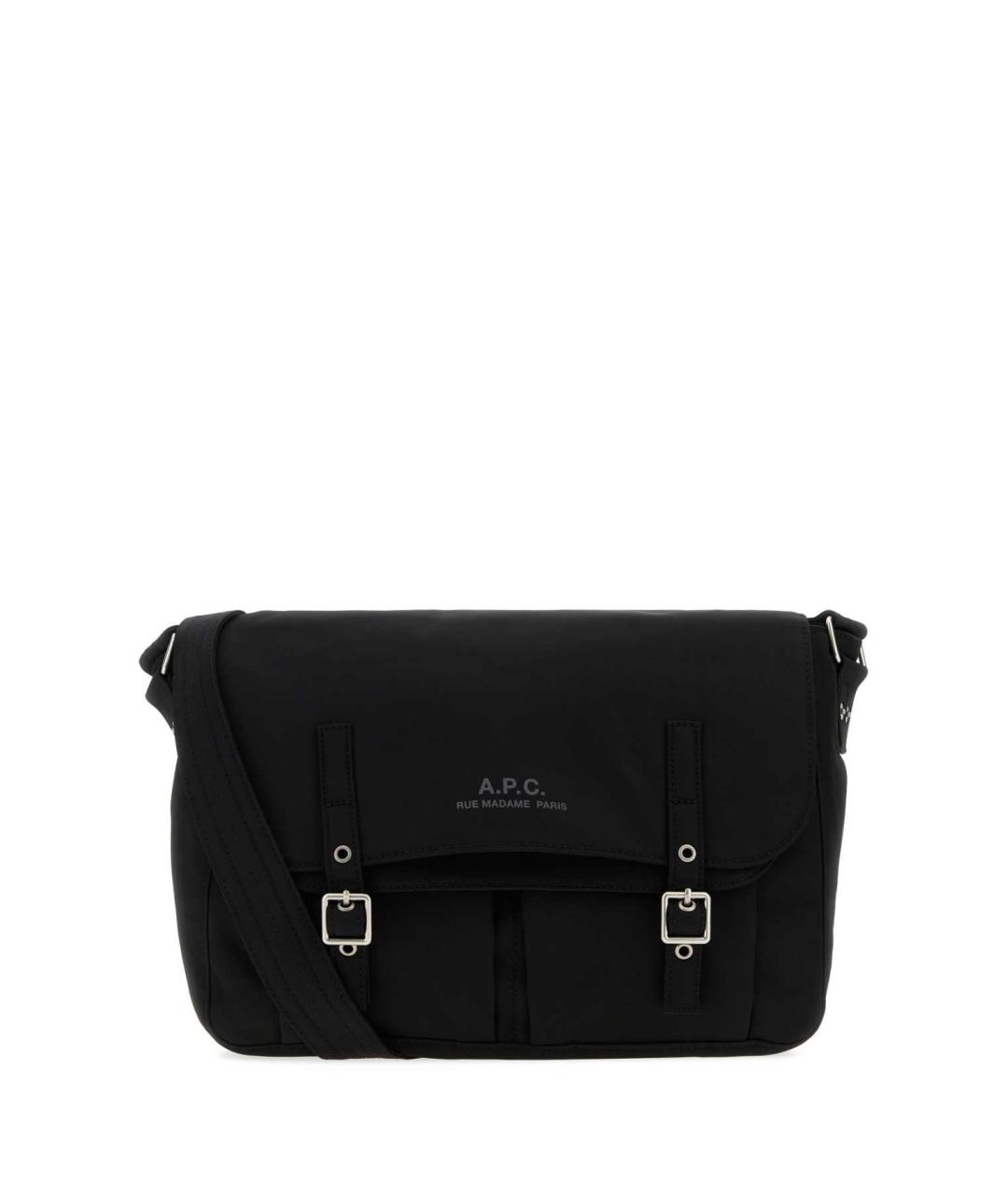 A.P.C. Черная синтетическая сумка на плечо, фото 1