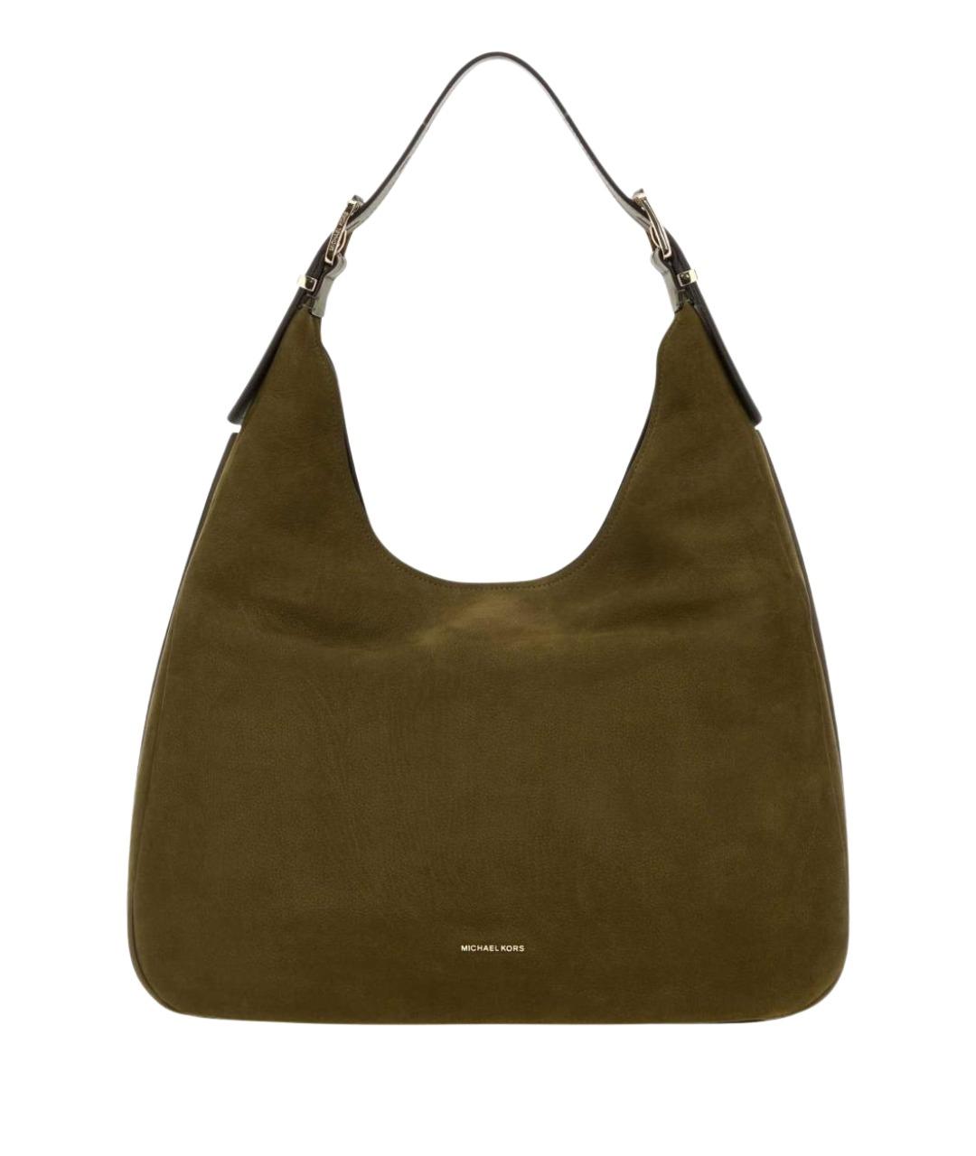 MICHAEL KORS Зеленая кожаная сумка через плечо, фото 1