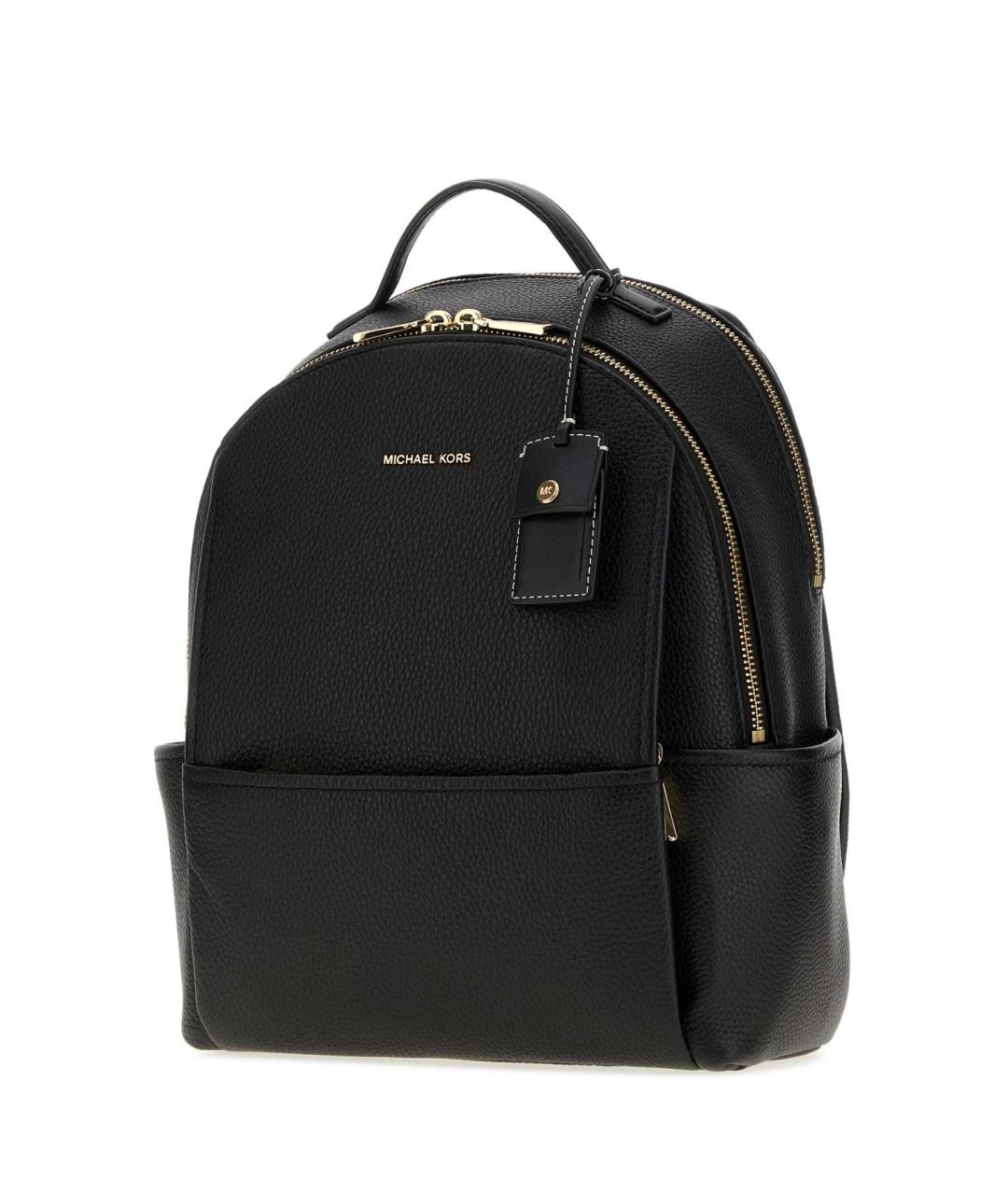 MICHAEL KORS Черный кожаный рюкзак, фото 2