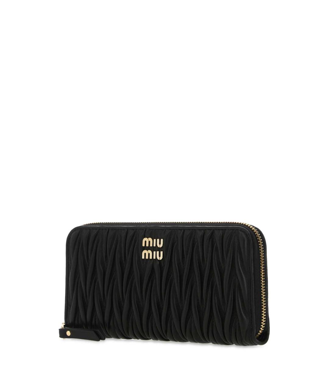 MIU MIU Черный кожаный кошелек, фото 2