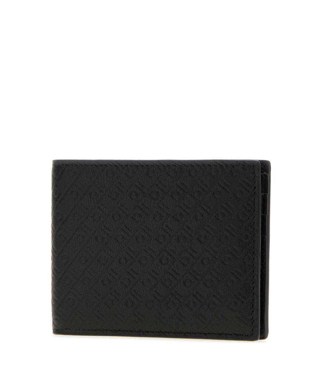 FERRAGAMO Черный кожаный кошелек, фото 2