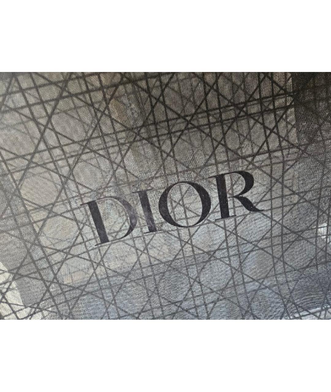 CHRISTIAN DIOR Черная тканевая пляжная сумка, фото 5