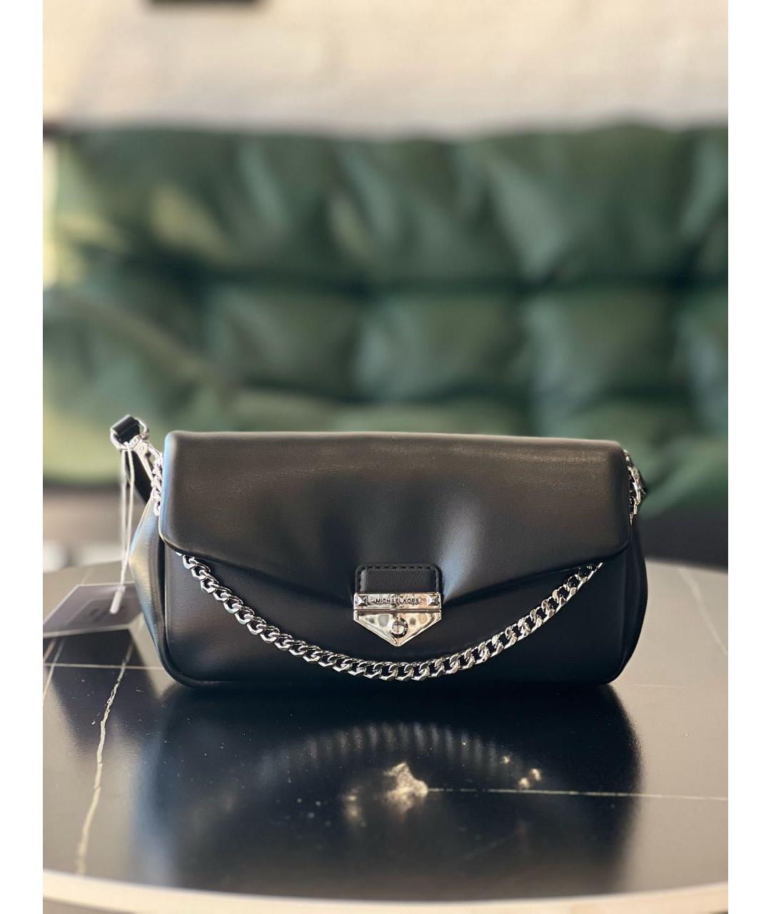 MICHAEL KORS Черная сумка через плечо из искусственной кожи, фото 5