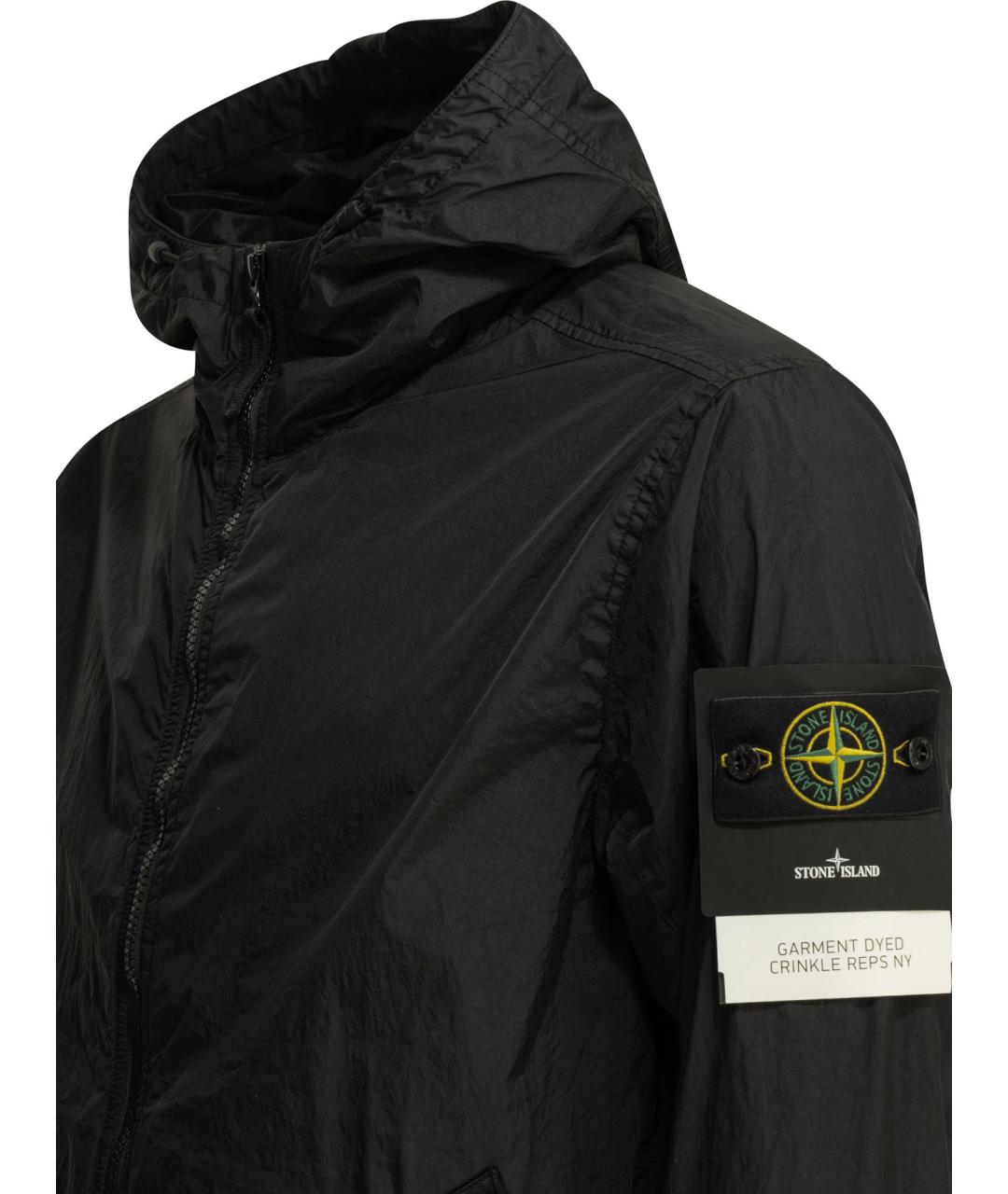 STONE ISLAND Черная полиамидовая куртка, фото 4