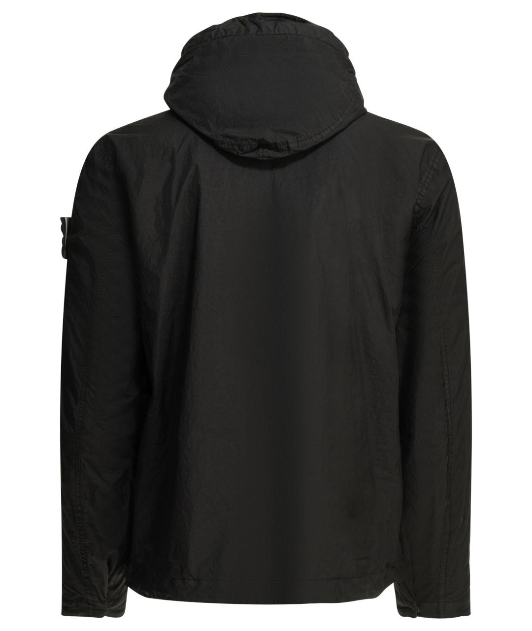 STONE ISLAND Черная полиамидовая куртка, фото 2