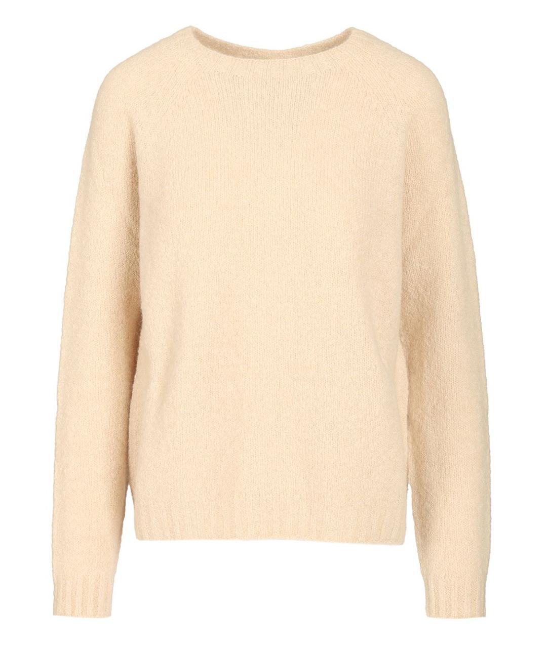 WEEKEND MAX MARA Бежевый шерстяной джемпер / свитер, фото 1