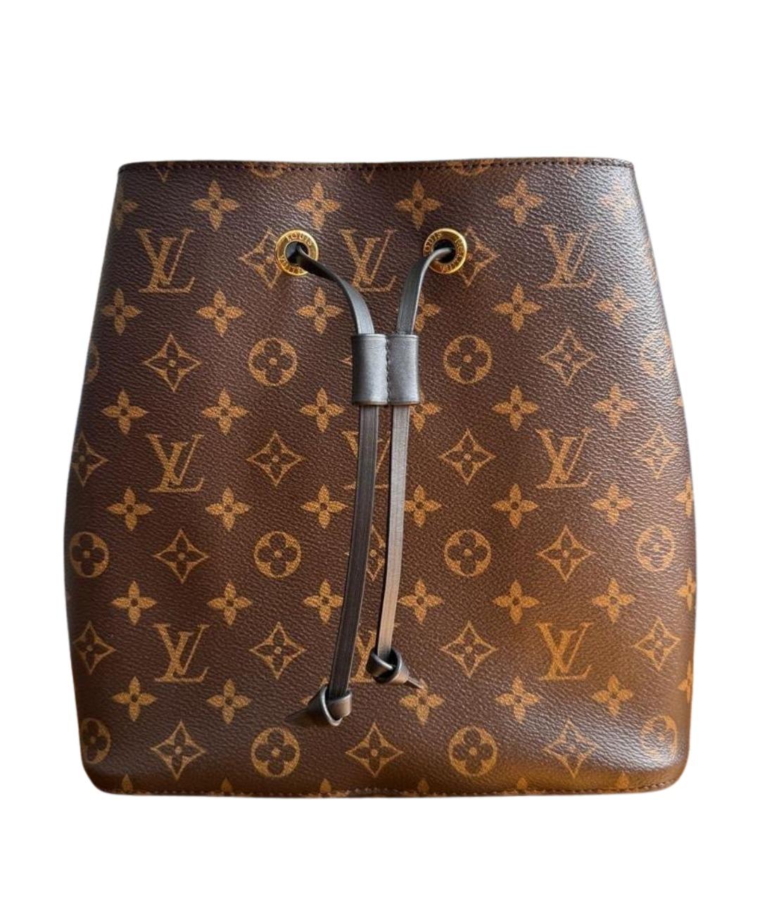 LOUIS VUITTON Коричневый кожаный рюкзак, фото 10