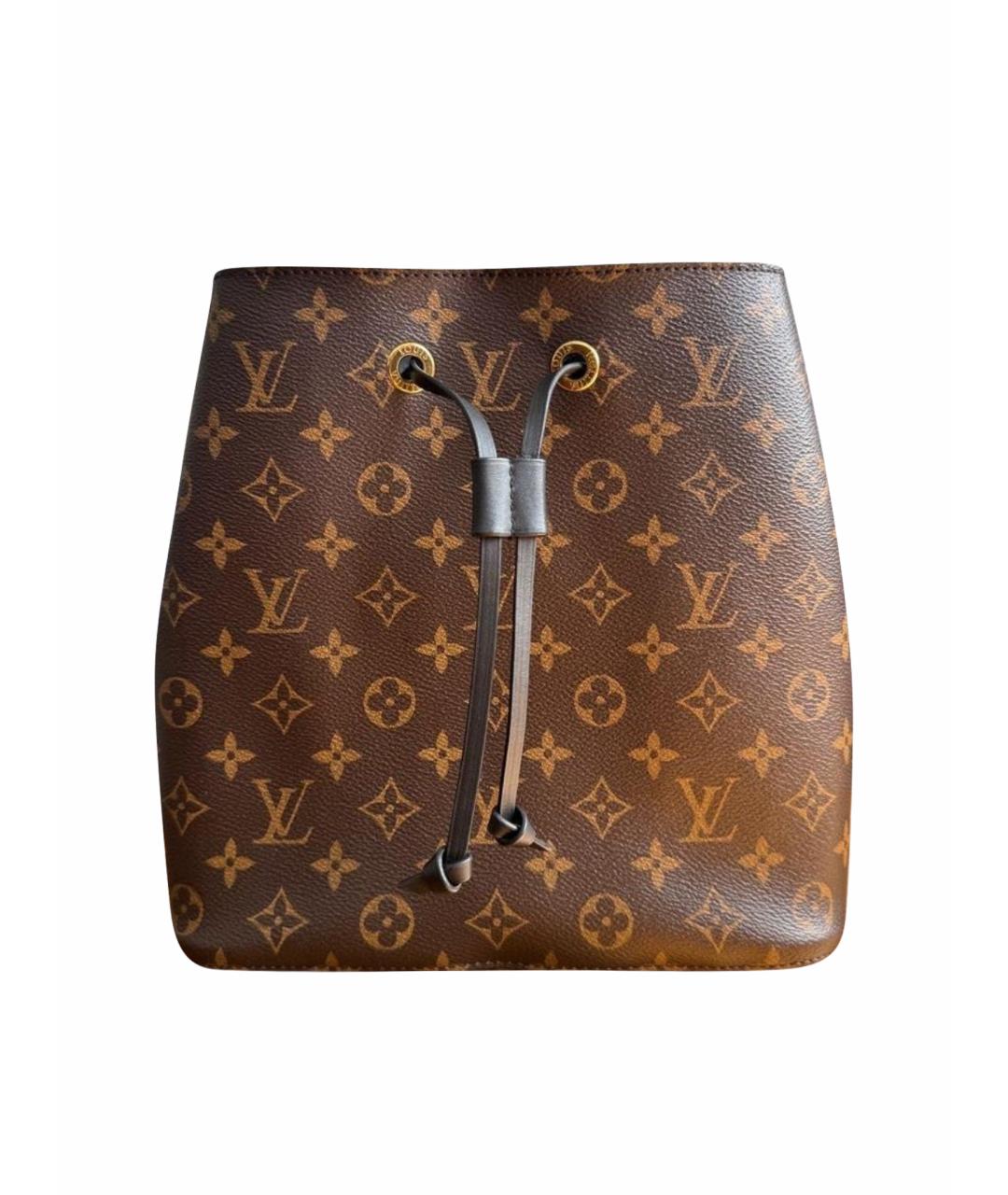LOUIS VUITTON Коричневый кожаный рюкзак, фото 1