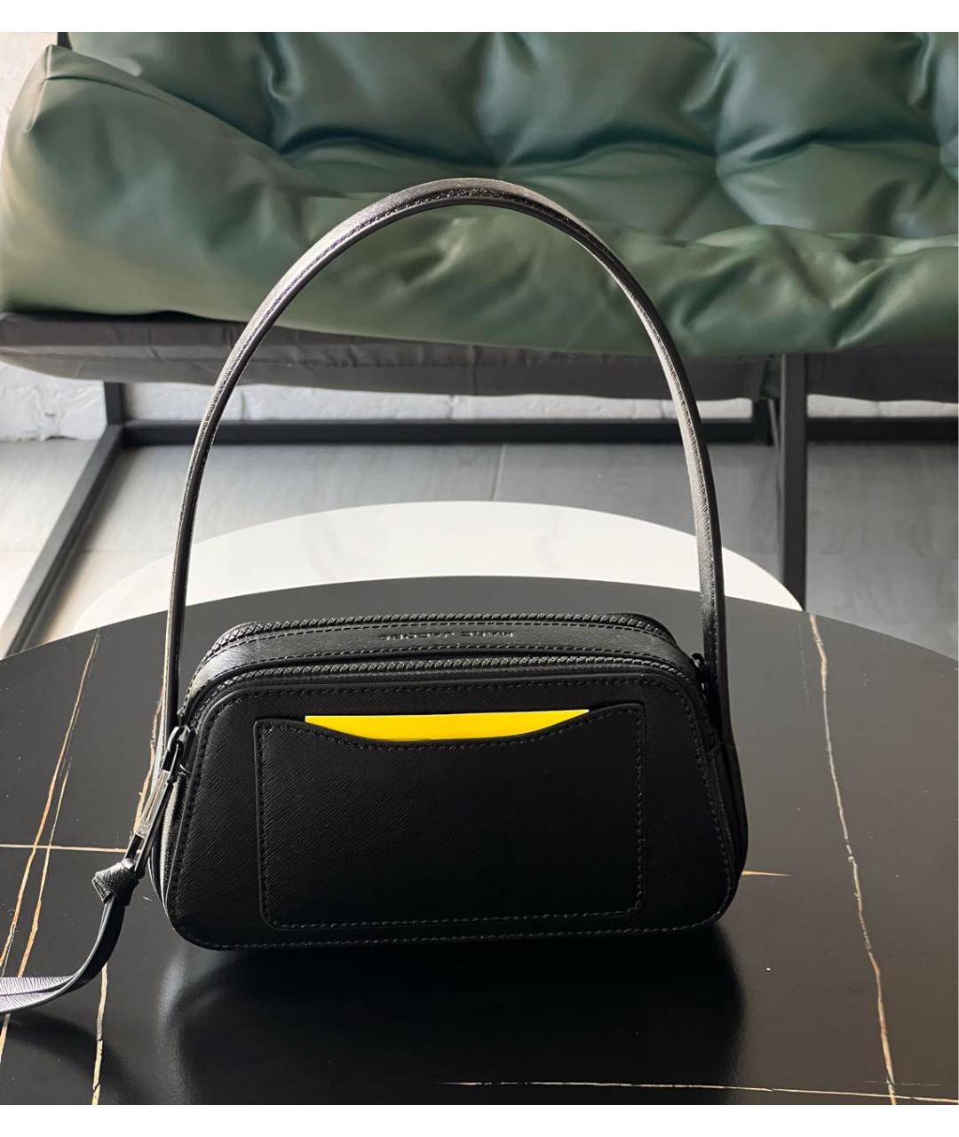 MARC JACOBS Черная кожаная сумка через плечо, фото 3