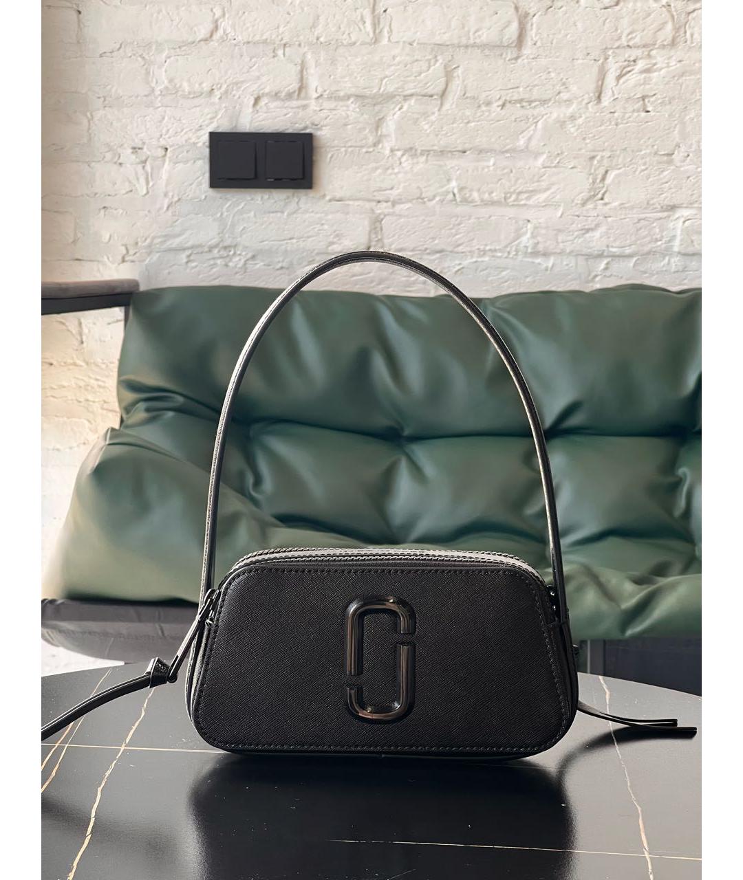 MARC JACOBS Черная кожаная сумка через плечо, фото 5