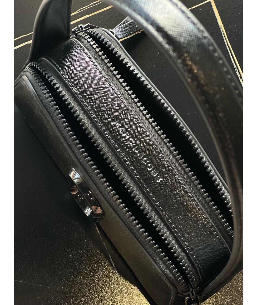 MARC JACOBS Черная кожаная сумка через плечо, фото 4