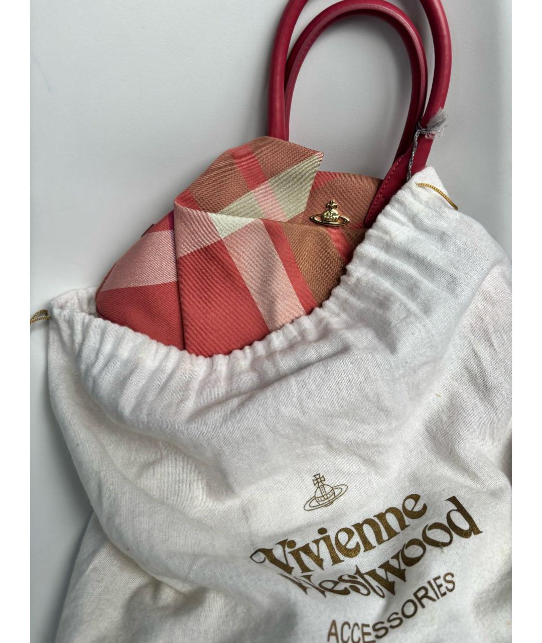 VIVIENNE WESTWOOD Розовая сумка с короткими ручками, фото 4