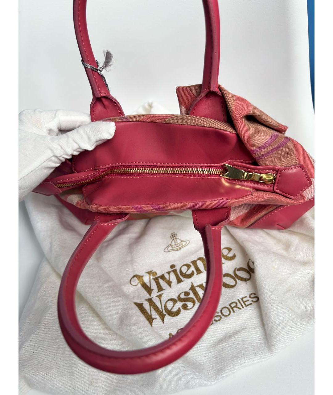 VIVIENNE WESTWOOD Розовая сумка с короткими ручками, фото 5