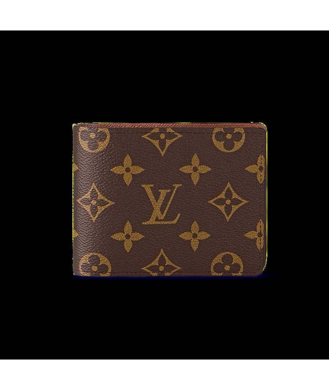 LOUIS VUITTON Коричневый кошелек, фото 5