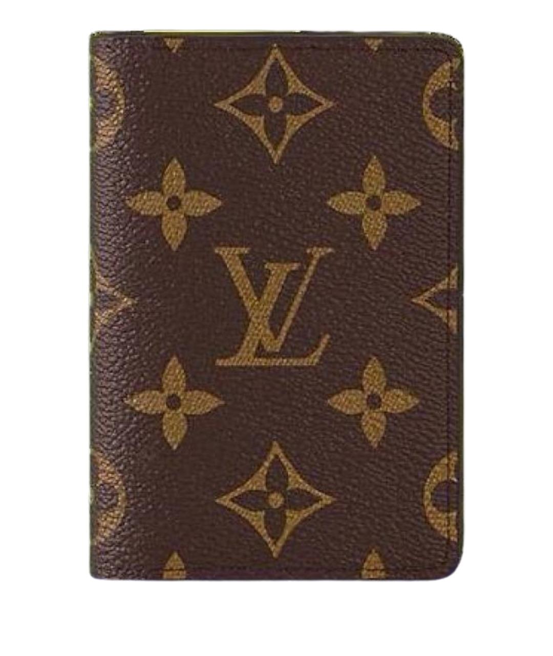 LOUIS VUITTON Коричневый кардхолдер, фото 1