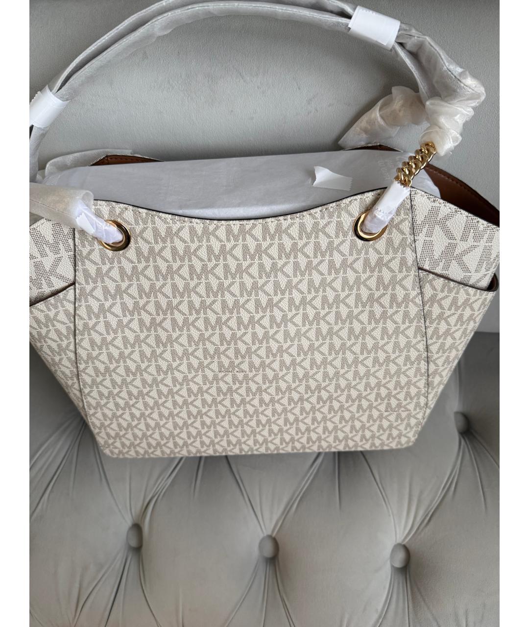 MICHAEL KORS Бежевая сумка тоут, фото 3
