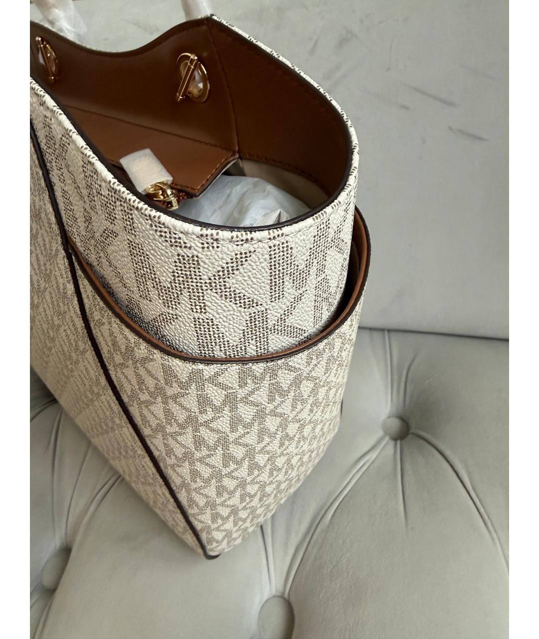 MICHAEL KORS Бежевая сумка тоут, фото 8