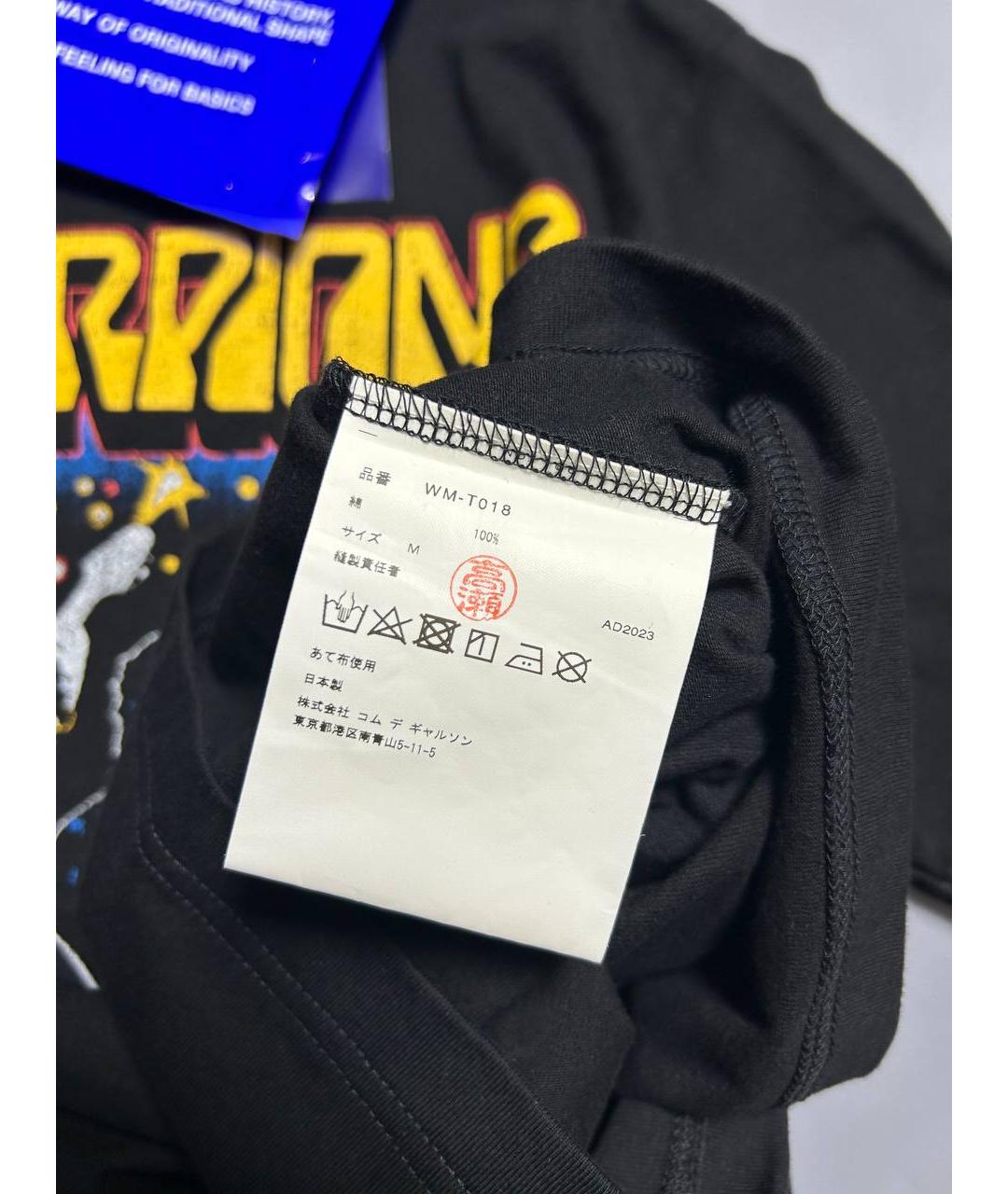 JUNYA WATANABE Черная хлопковая футболка, фото 8