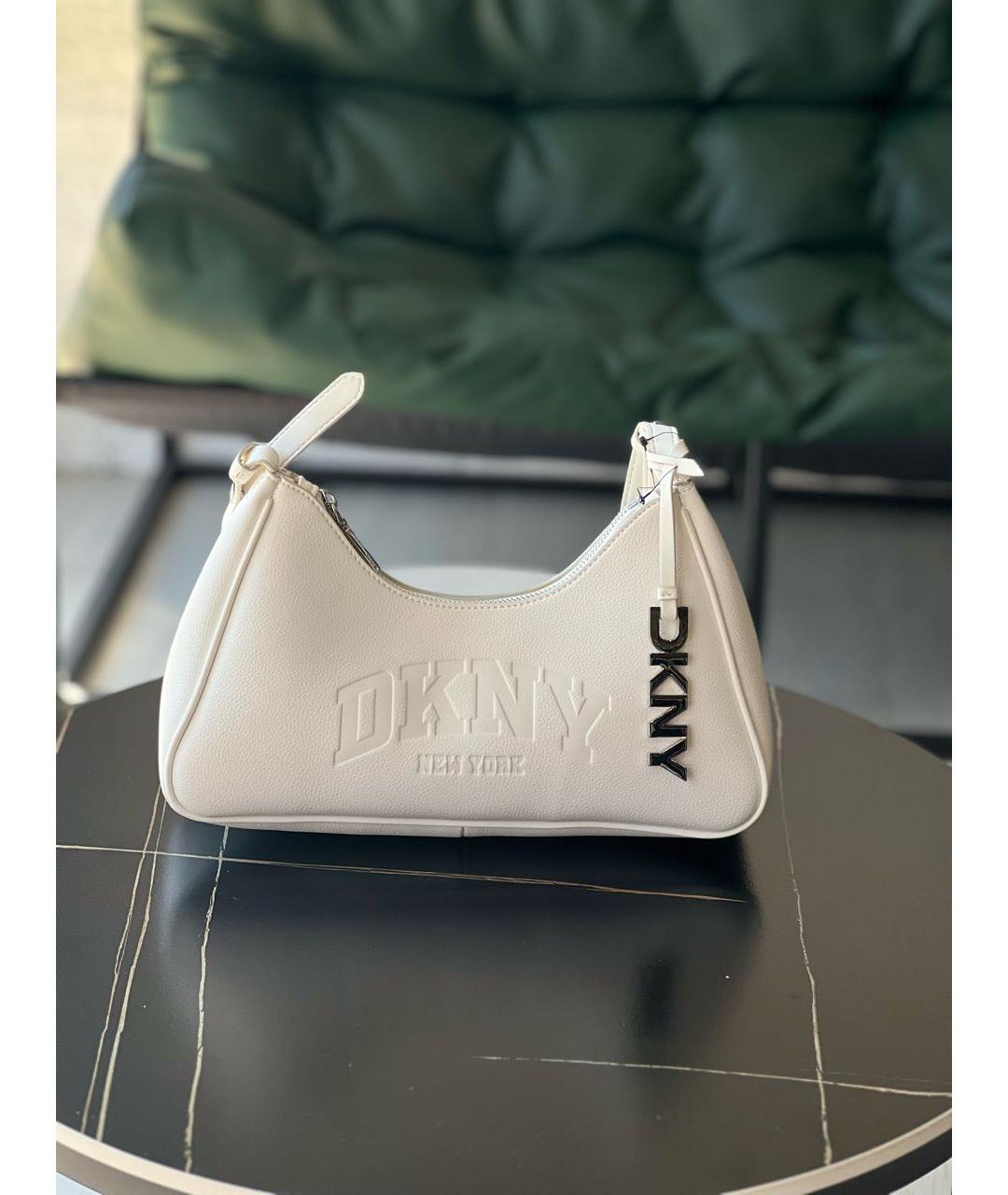 DKNY Белая сумка через плечо из искусственной кожи, фото 5