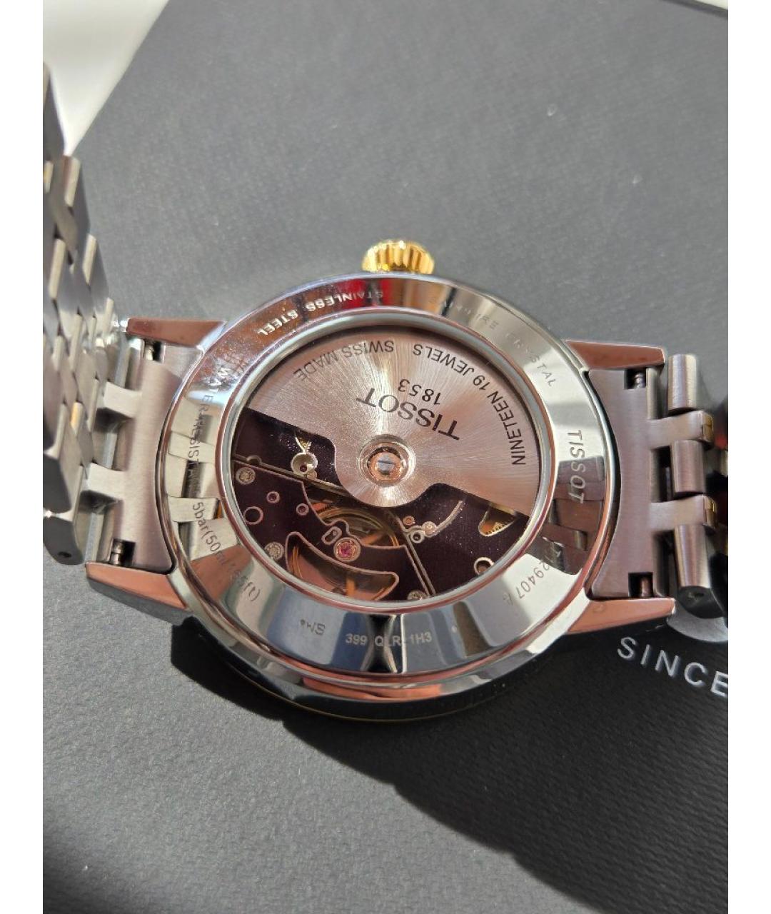 TISSOT Серебряные стальные часы, фото 2