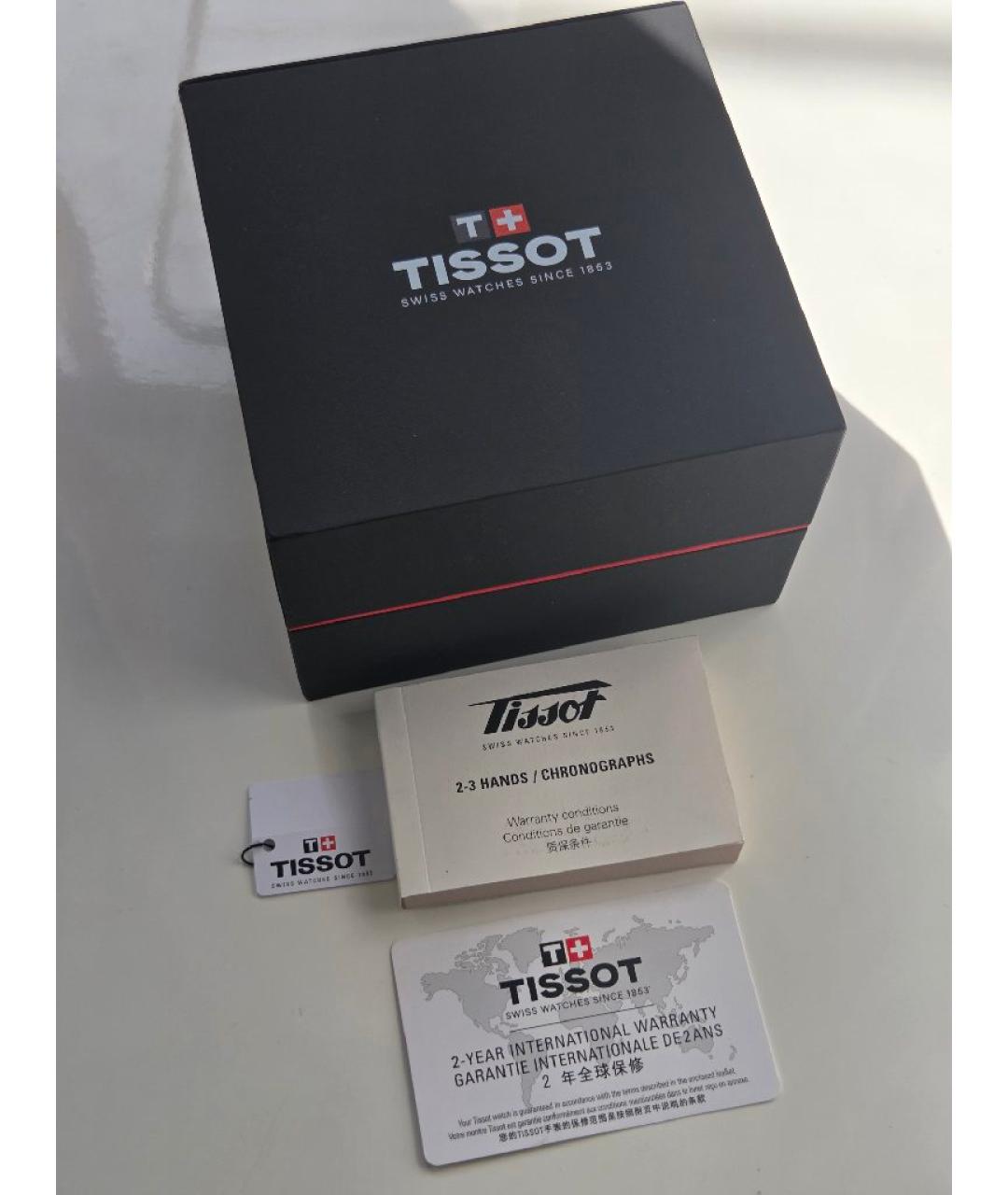 TISSOT Серебряные стальные часы, фото 4